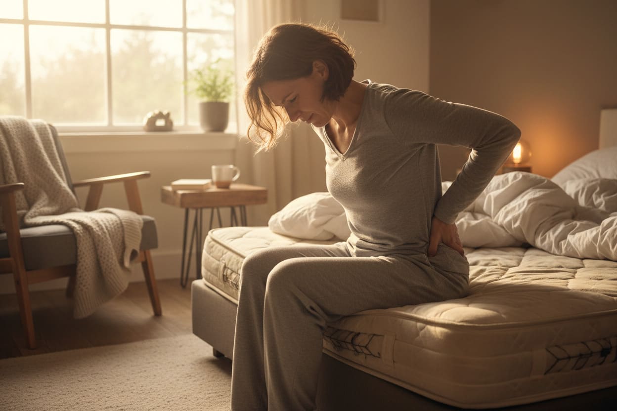back pain after sleeping