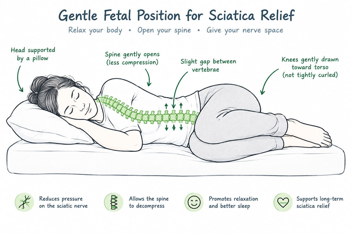 gentle fetal position for sciatica