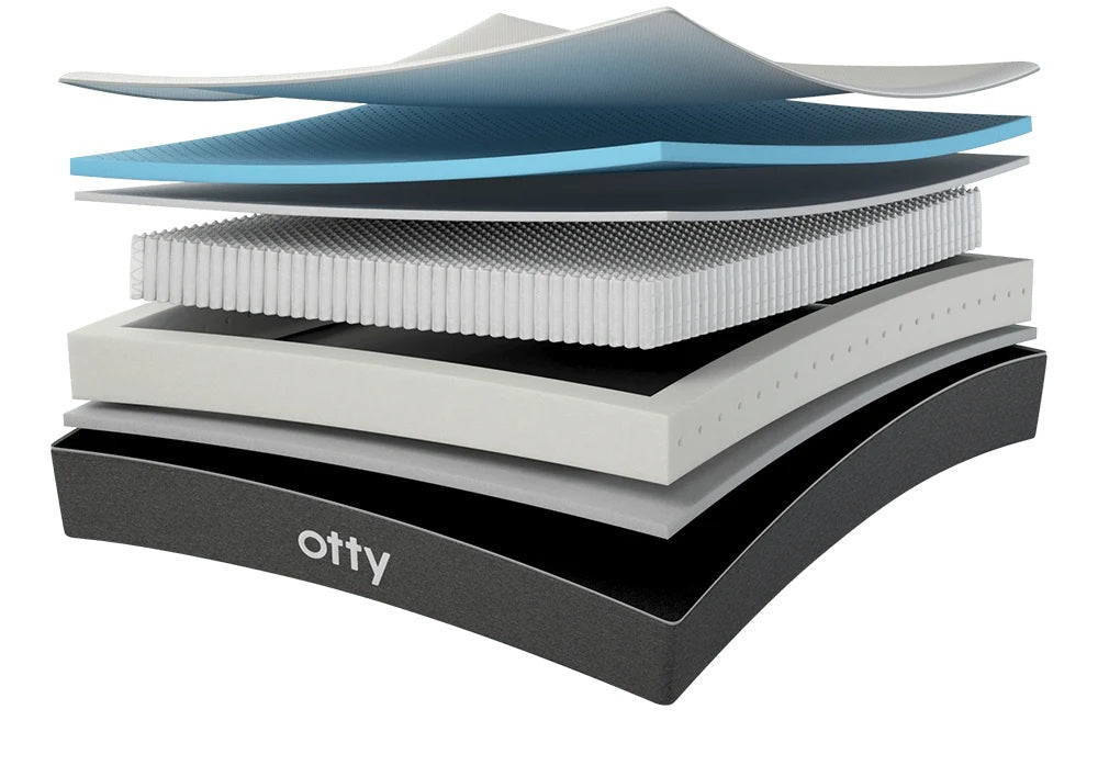 otty original hybrid mattress construction